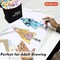 101 Colors Dual Tip Alcohol Based Art Markers,100 Colors plus 1 Blender Permanent Marker Pens Highlighters with Case Perfect for Illustration Adult Coloring Sketching and Card Making